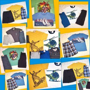 Nwt Boys Size 8 10 Summer Lot Gymboree Gap Outfit Cargo Shorts set Top Bundle
